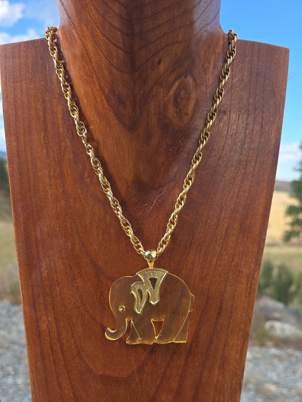 Park Lane Gold Elephant Pendant Necklace